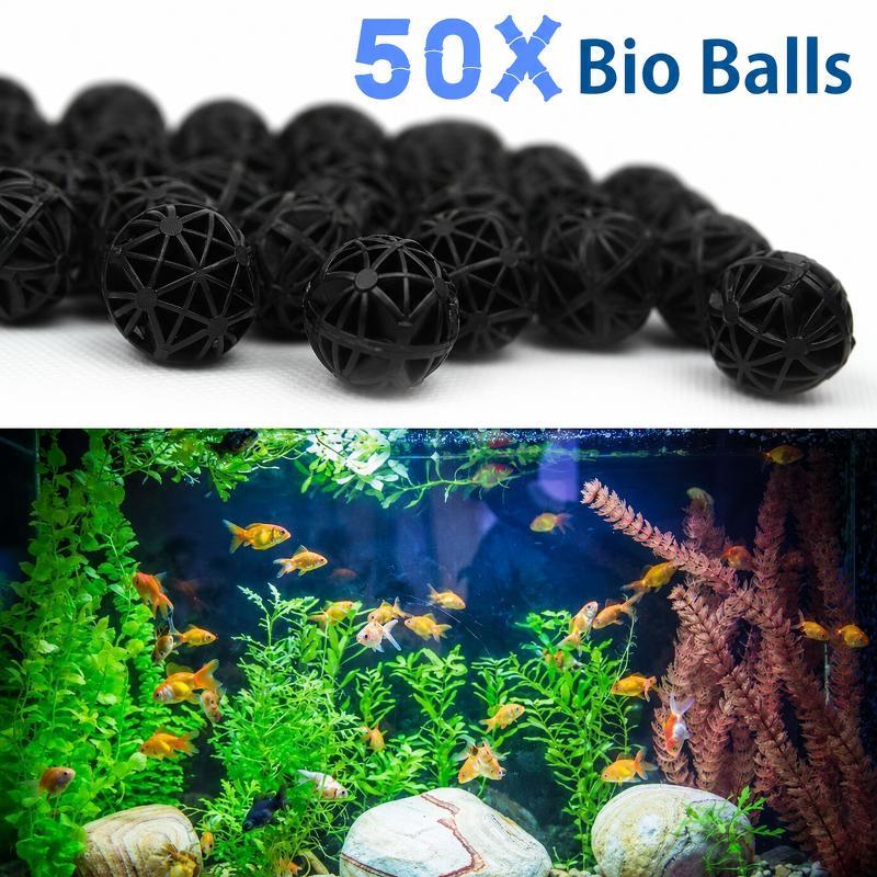 Aquarium Fertilizer - 50 Pezzi Sfere Filtranti Bio per