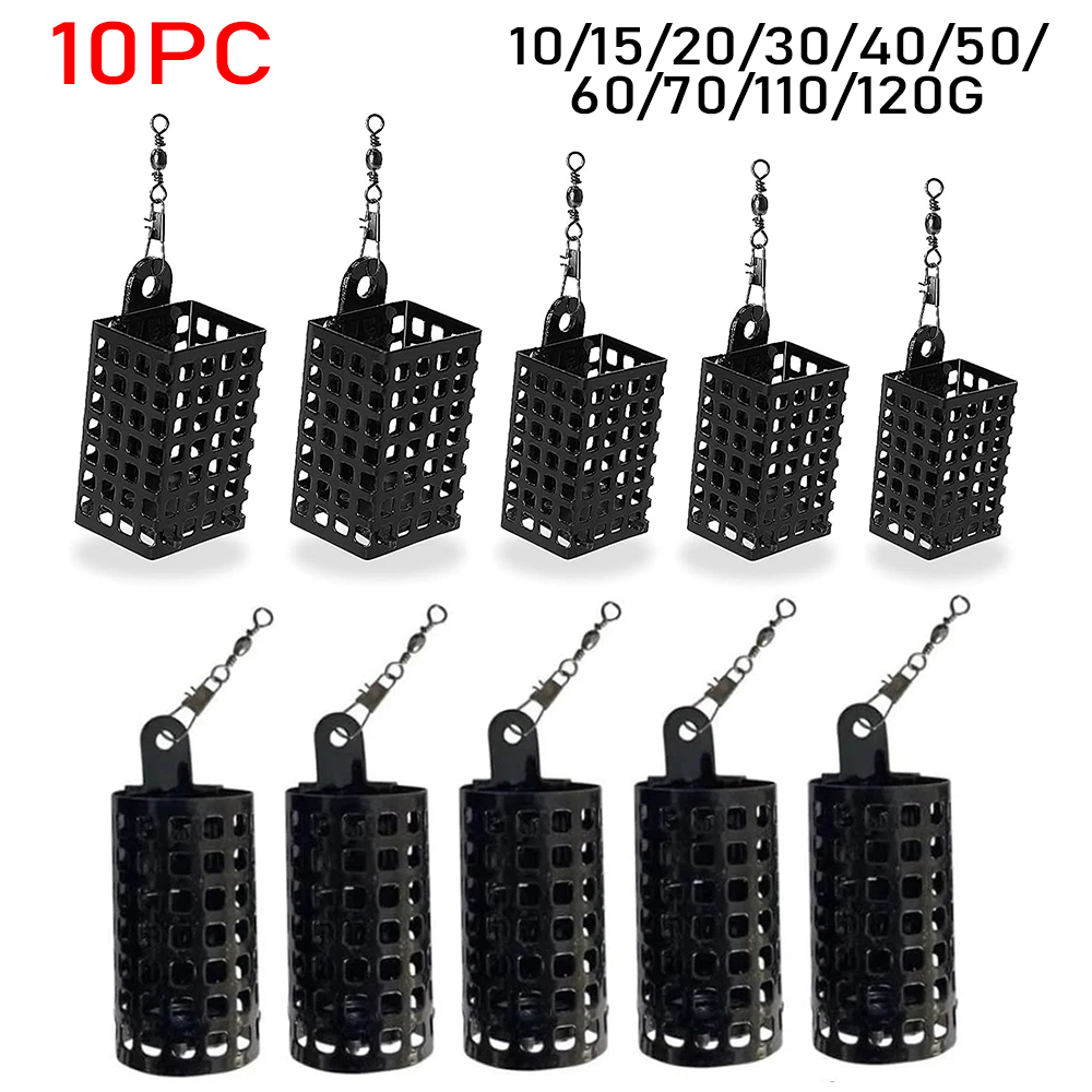 Aquarium Fertilizer - 10PCS Attrezzatura da pesca Feeder Cage